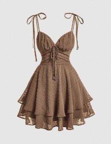 Rochie scurta SHEIN, maro