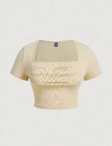 Top SHEIN CURVE, crem