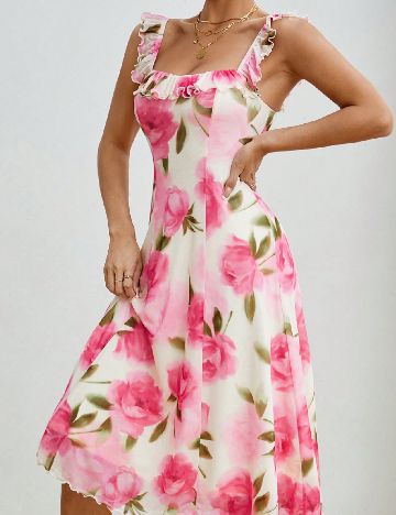 Rochie medie SHEIN, floral print