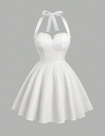 Rochie scurta SHEIN, alb