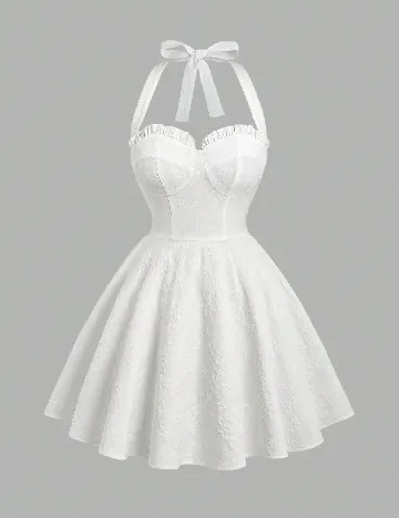 Rochie scurta SHEIN, alb