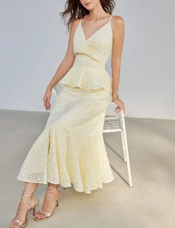 Rochie medie SHEIN, galben