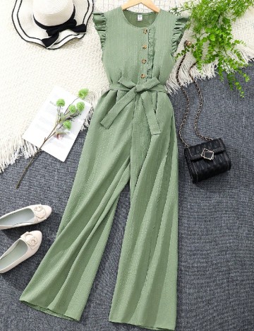 Salopeta Shein Kids, verde