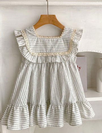 Rochie Shein Kids, alb/verde