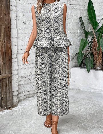 Compleu SHEIN, negru/alb