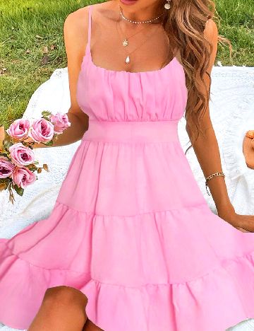 Rochie scurta SHEIN, roz