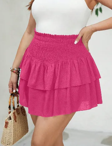 Fusta SHEIN CURVE, roz