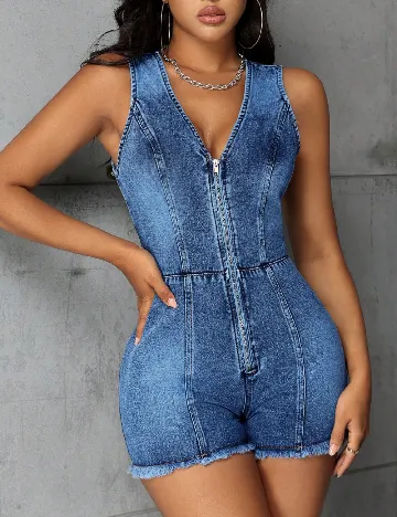 Salopeta SHEIN, albastru