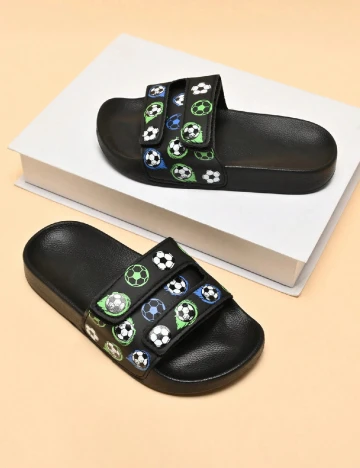 Slapi Shein Kids, negru