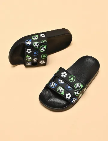 Slapi Shein Kids, negru