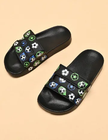 Slapi Shein Kids, negru