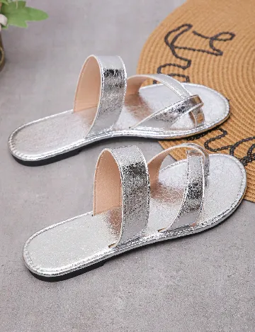 Slapi SHEIN, argintiu