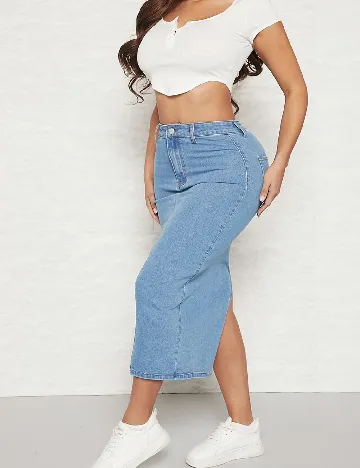 Fusta SHEIN, albastru
