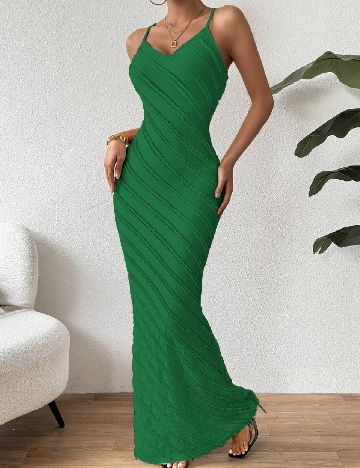 Rochie lunga SHEIN, verde