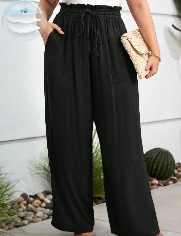 Pantaloni SHEIN CURVE, negru