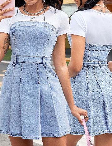 Rochie scurta SHEIN, albastru