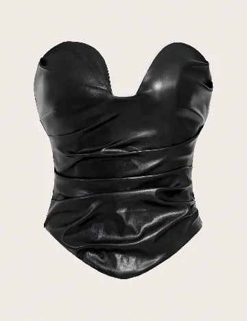 Top SHEIN CURVE, negru