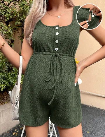 Salopeta SHEIN Maternity, verde