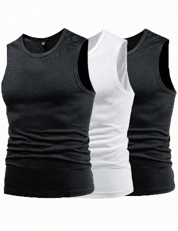 Set Maiouri 3 bucati SHEIN, negru/alb