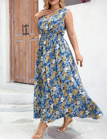 Rochie lunga SHEIN CURVE, mix culori