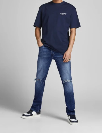 Blugi Jack&Jones, albastru denim Albastru