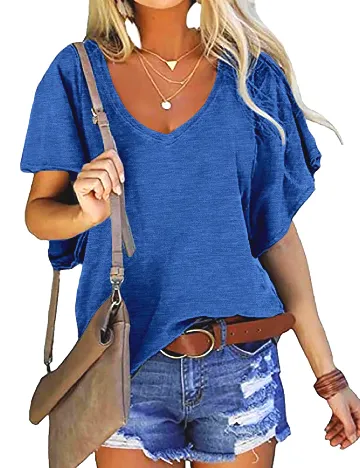 Tricou Oversize SHEIN, albastru