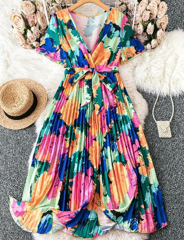 Rochie lunga SHEIN CURVE, mix culori