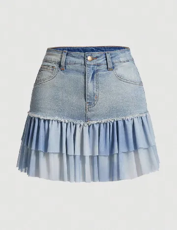 Fusta SHEIN, albastru