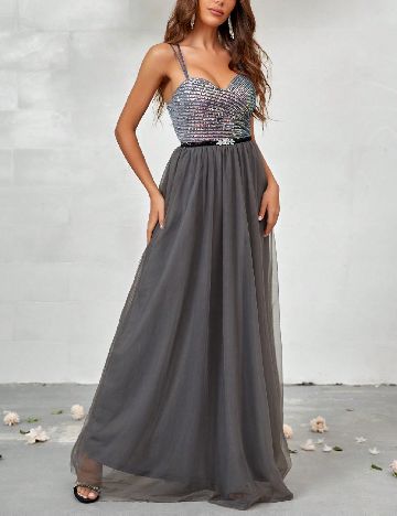 Rochie lunga SHEIN, gri