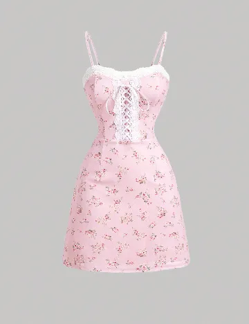 Rochie scurta SHEIN, roz