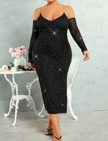 Rochie lunga SHEIN CURVE, negru