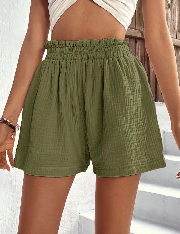 Pantaloni scurti SHEIN, verde