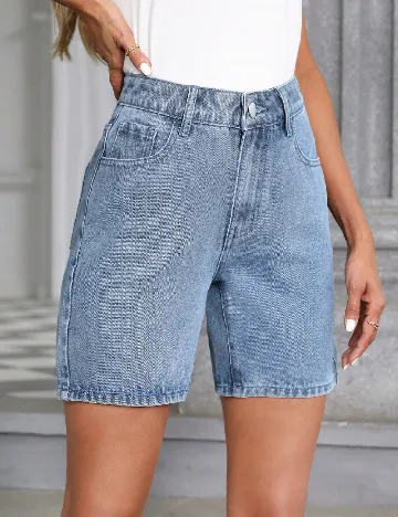 Pantaloni scurti SHEIN, albastru