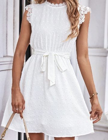 Rochie scurta SHEIN, alb