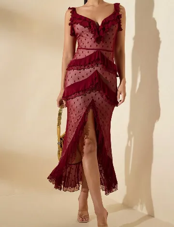 Rochie medie SHEIN, rosu