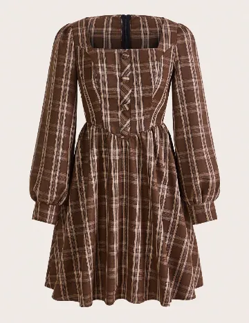 Rochie medie SHEIN, maro