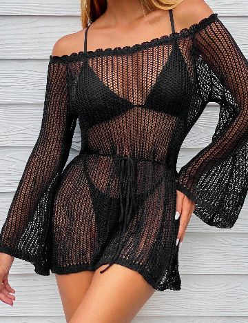 Rochie de plaja SHEIN, negru