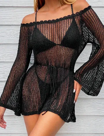 Rochie de plaja SHEIN, negru