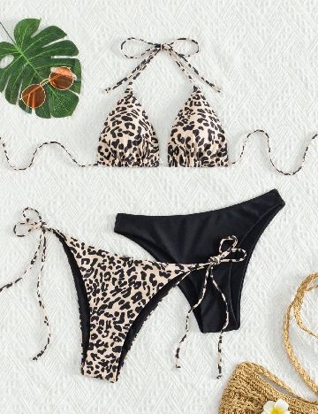 Costum de baie SHEIN, animal print