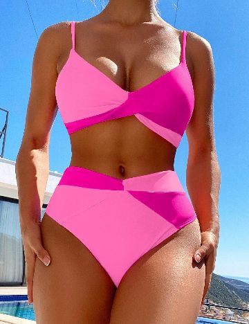 Costum de baie SHEIN, roz