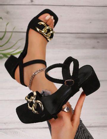 Sandale SHEIN, negru