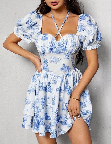 Rochie scurta SHEIN, alb