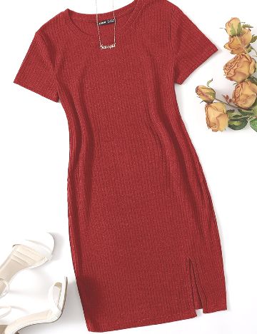 Rochie scurta SHEIN, rosu