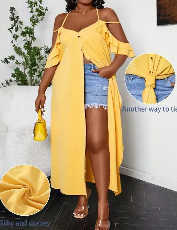 Bluza SHEIN CURVE, galben