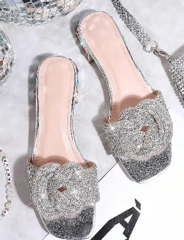 Slapi SHEIN, argintiu