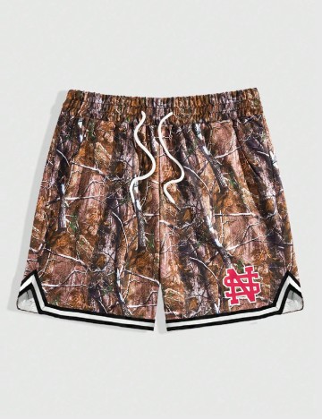 Pantaloni scurti Romwe, maro