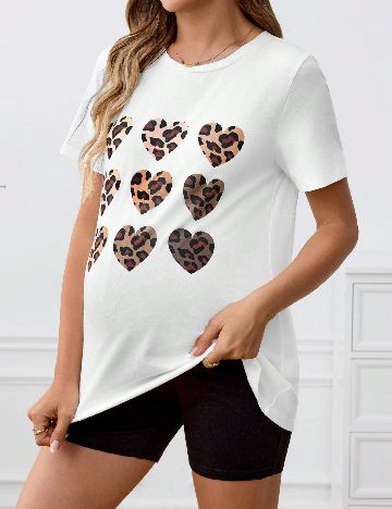 Compleu SHEIN Maternity, alb/negru