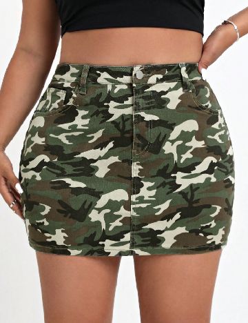 Fusta SHEIN CURVE, mix culori