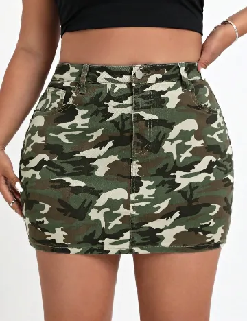 Fusta SHEIN CURVE, mix culori