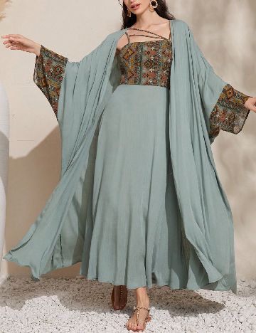 Rochie lunga SHEIN, verde